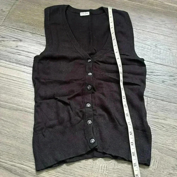 TALULA Babaton | Aritzia black cashmere blend vest with buttons - Picture 11 of 11